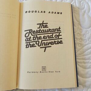 Vintage The Restaurant At The End Of The Universe By Douglas Adams Hardcover1980